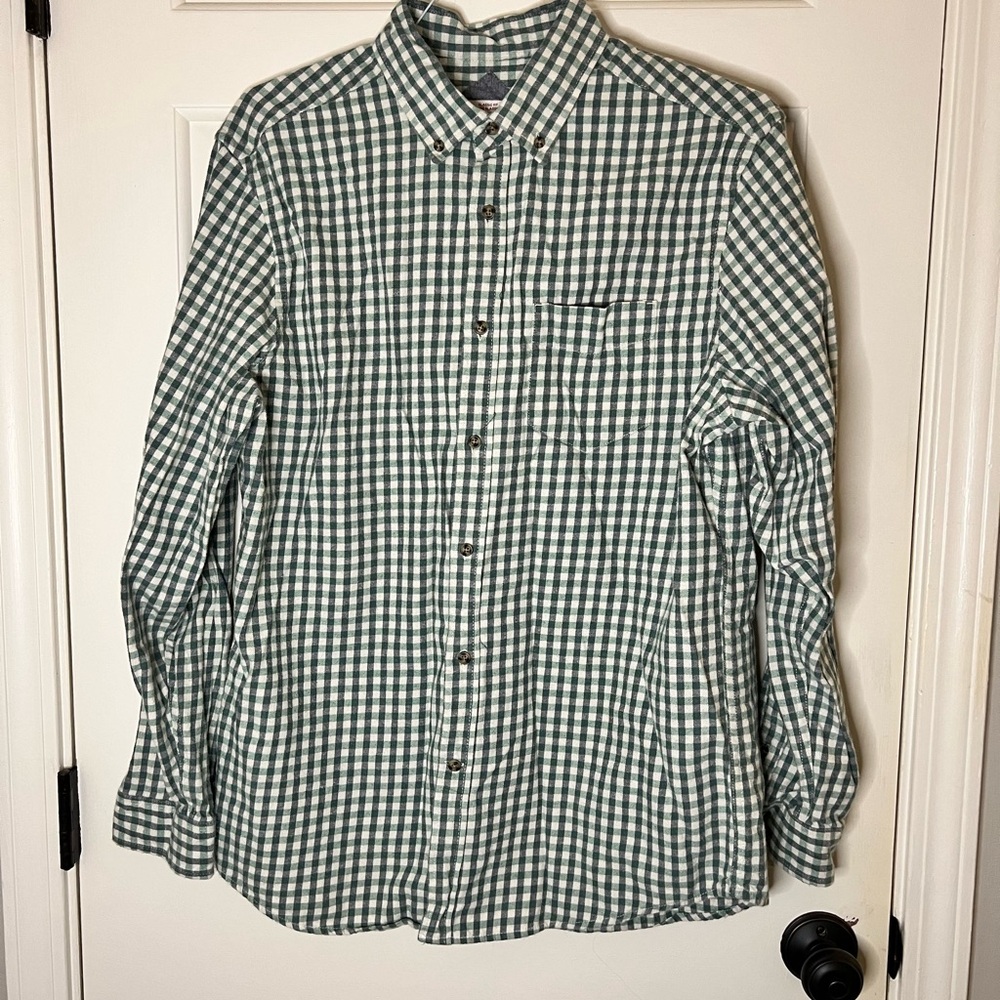 Merona classic fit coupe classique men’s button down shirt size large